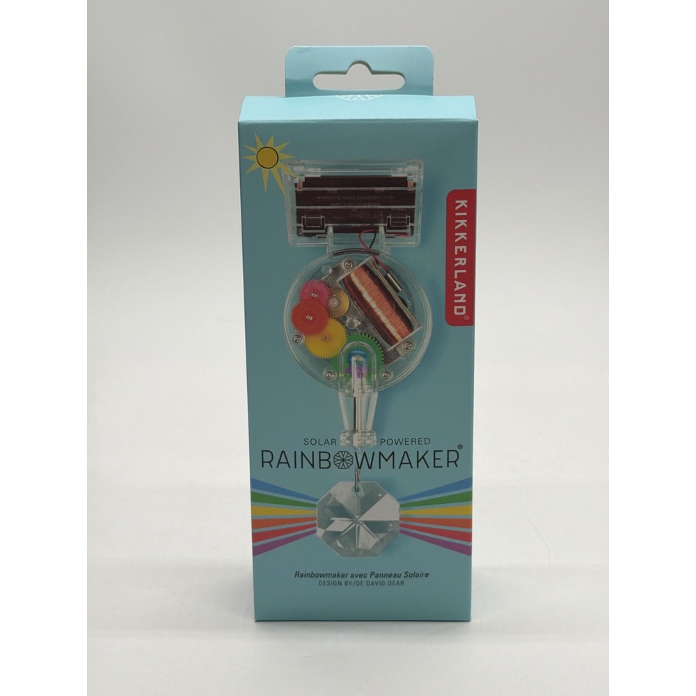 Kikkerland Solar Powered RainbowMaker with Swarovski Crystal David Dear RM01 NEW
